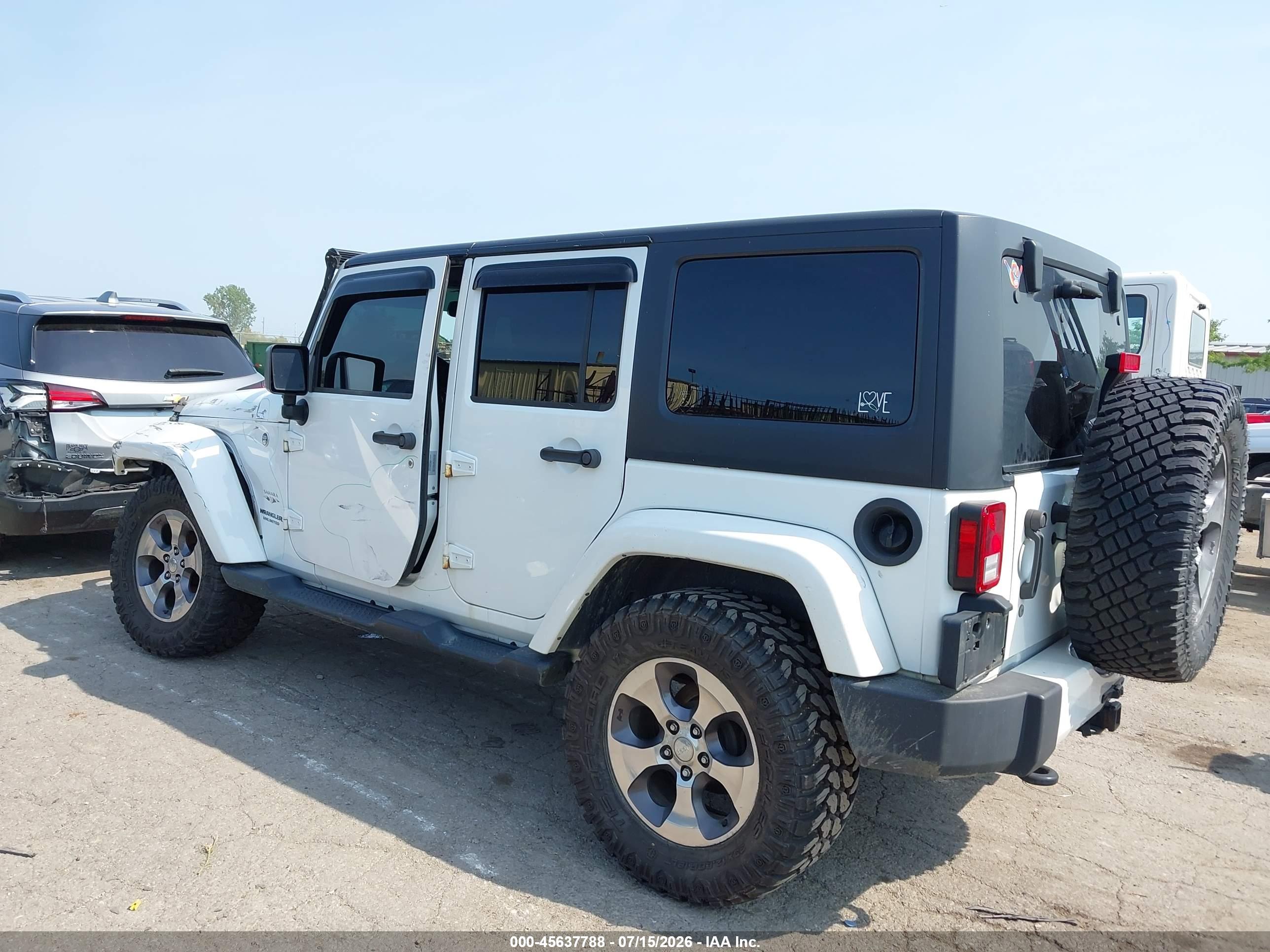 2016 JEEP WRANGLER UNLIMITED SAHARA