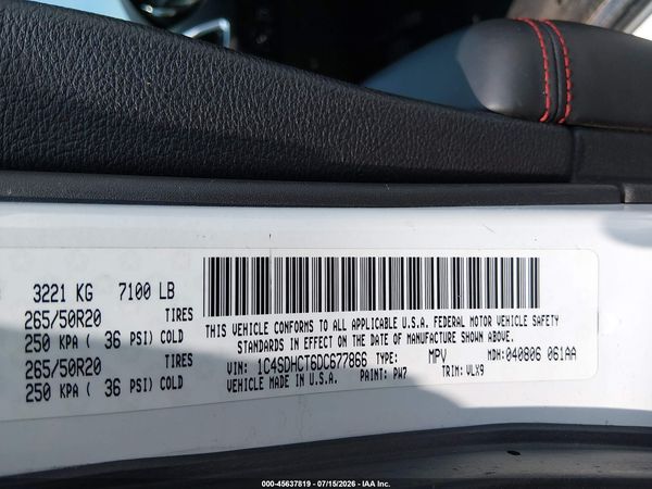 2013 DODGE DURANGO R/T