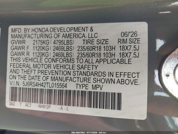 2026 HONDA CR-V EX AWD