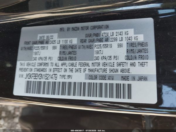 2022 MAZDA CX-5 2.5 S PREMIUM PLUS
