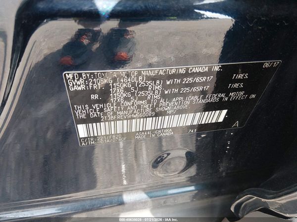 2017 TOYOTA RAV4 LE