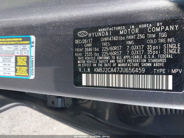 2018 HYUNDAI TUCSON SE