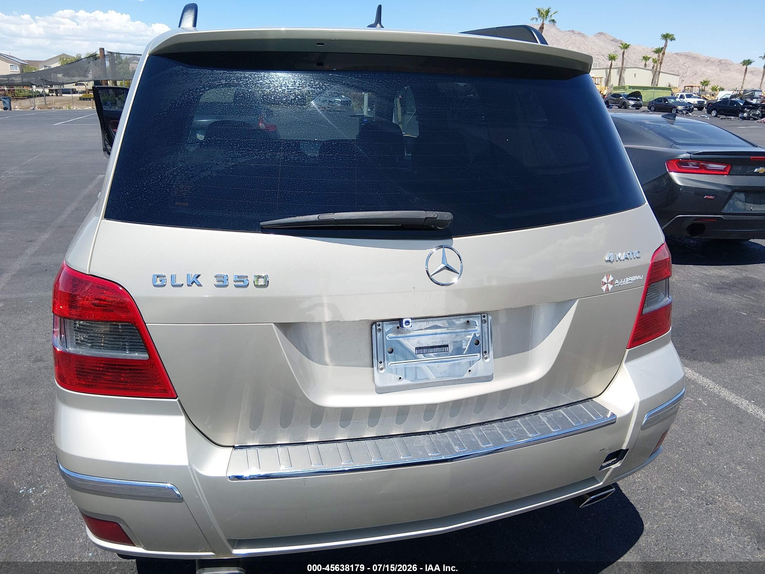 2012 MERCEDES-BENZ GLK 350 4MATIC