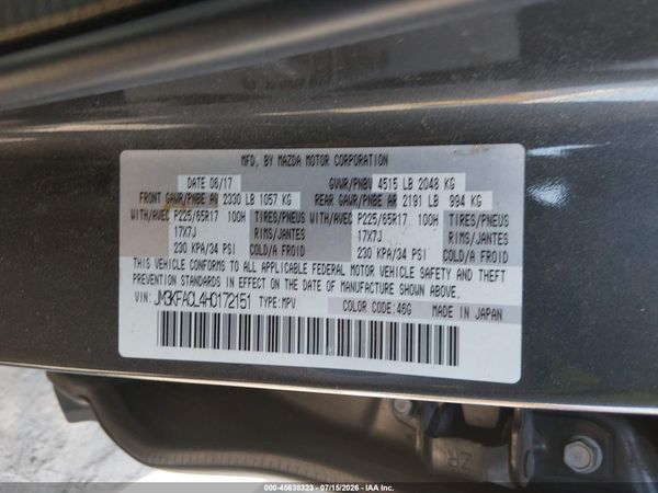 2017 MAZDA CX-5 TOURING