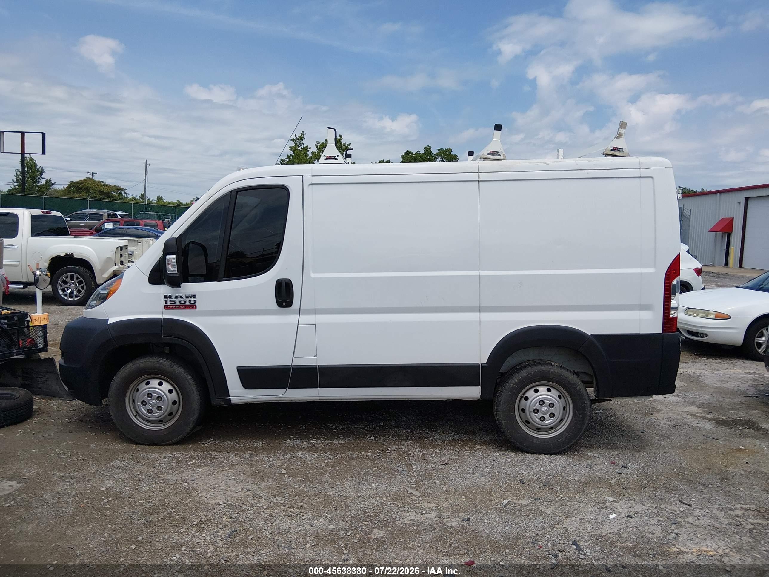2019 RAM PROMASTER 1500 LOW ROOF 118 WB