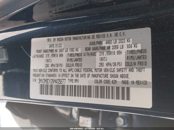 2022 MAZDA CX-30 2.5 TURBO PREMIUM