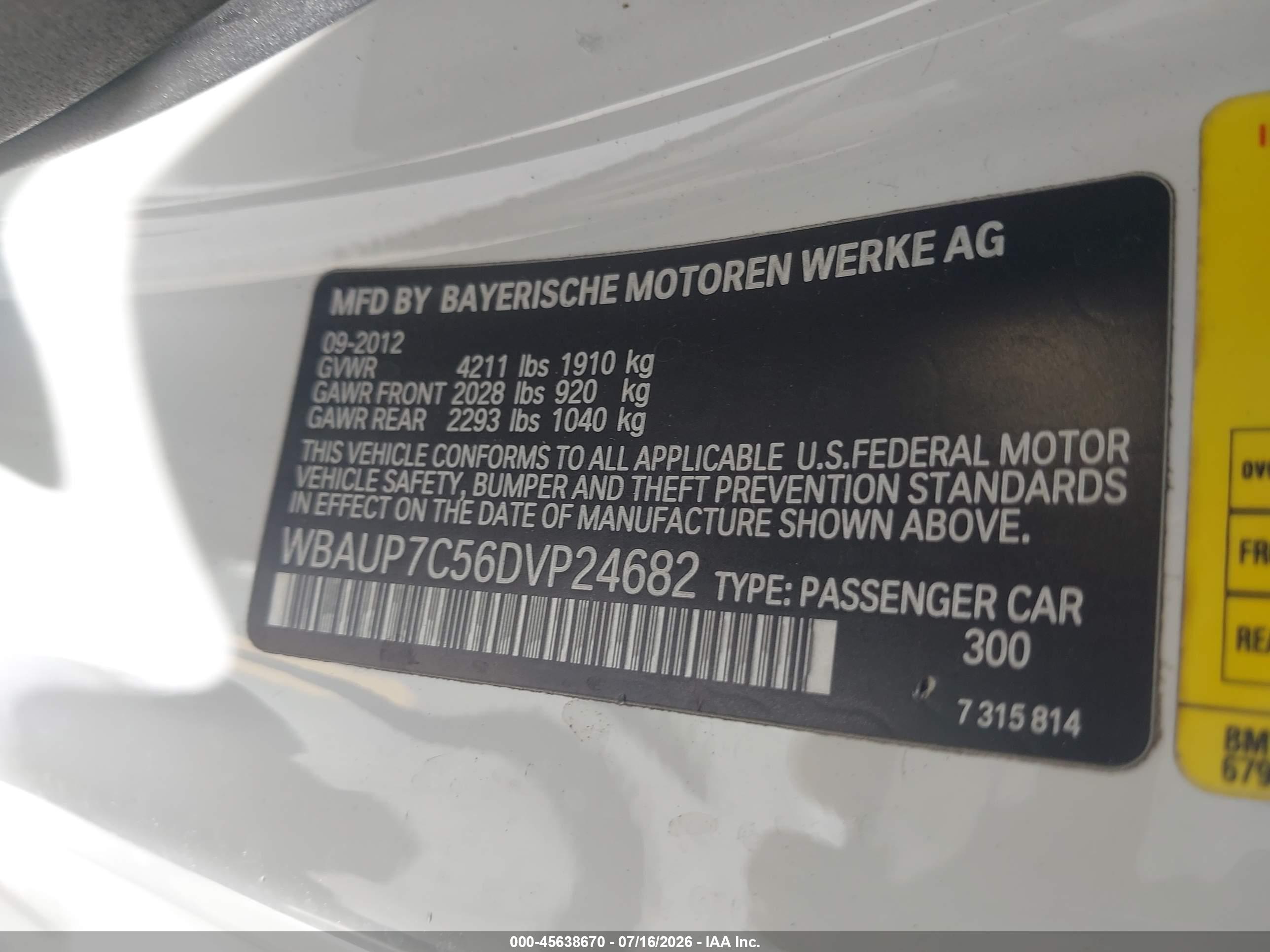 2013 BMW 128I