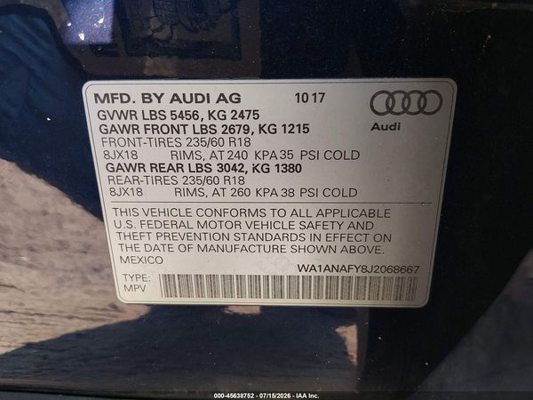 2018 AUDI Q5