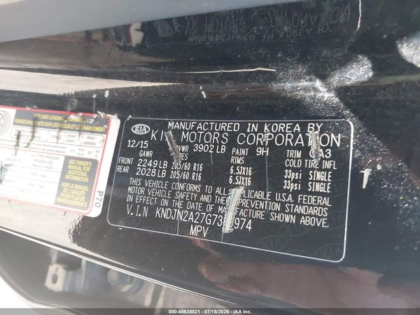 2016 KIA SOUL Plus