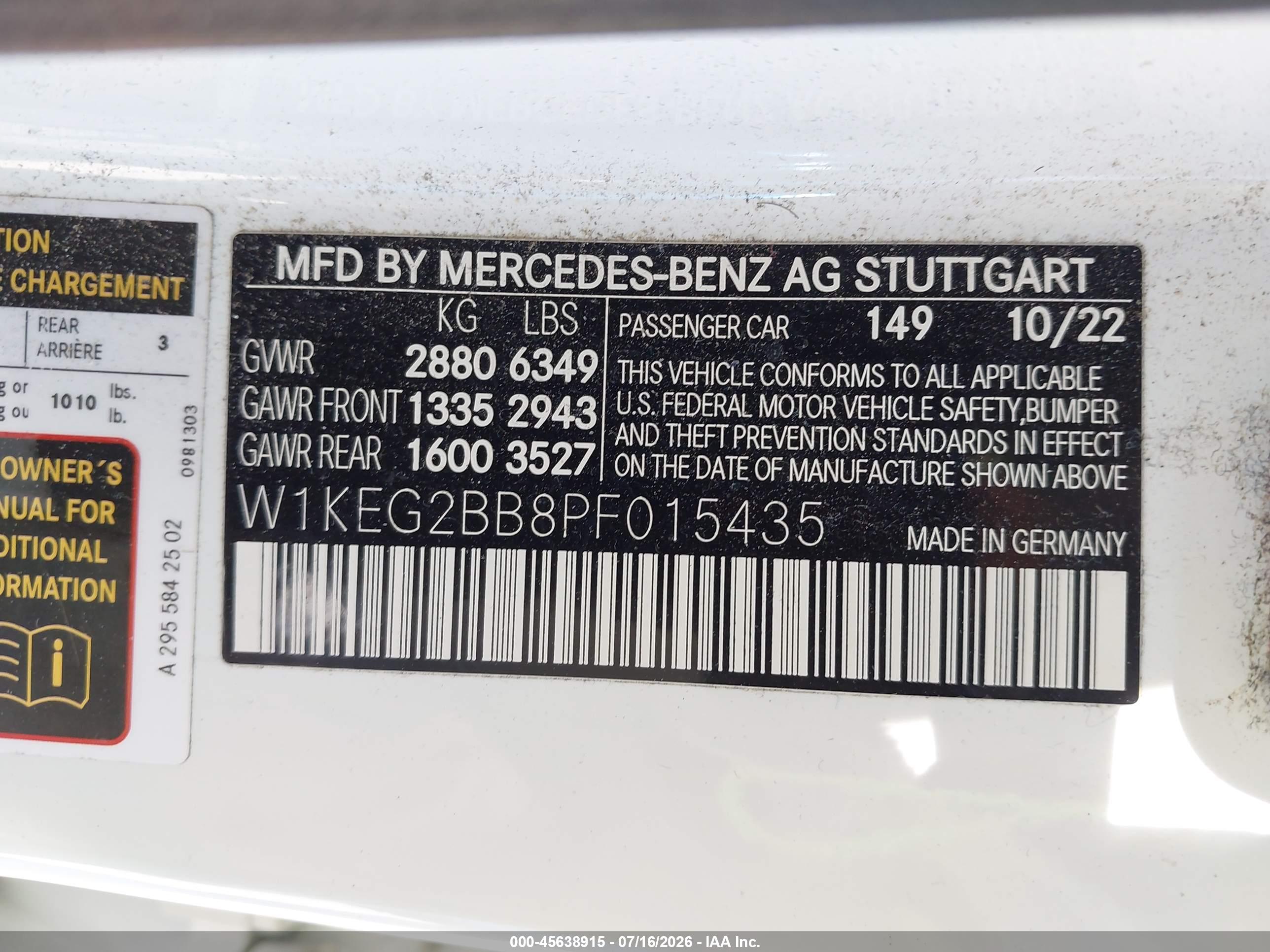 2023 MERCEDES-BENZ EQE 350 EQE 350+