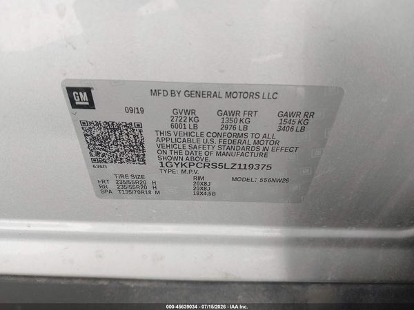 2020 CADILLAC XT6 FWD PREMIUM LUXURY
