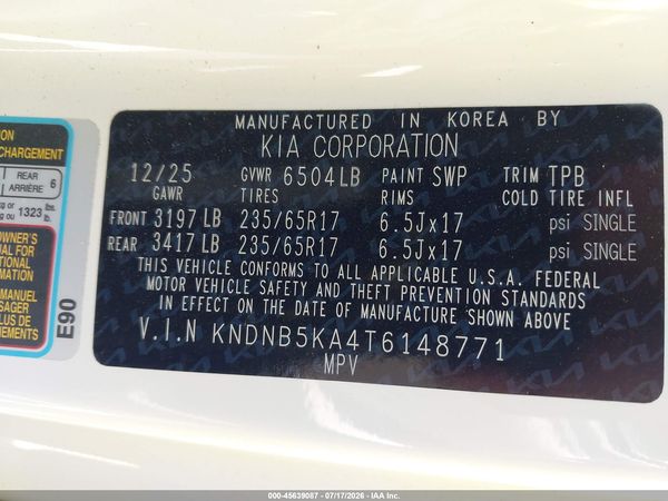 2026 KIA CARNIVAL MPV HYBRID LXS