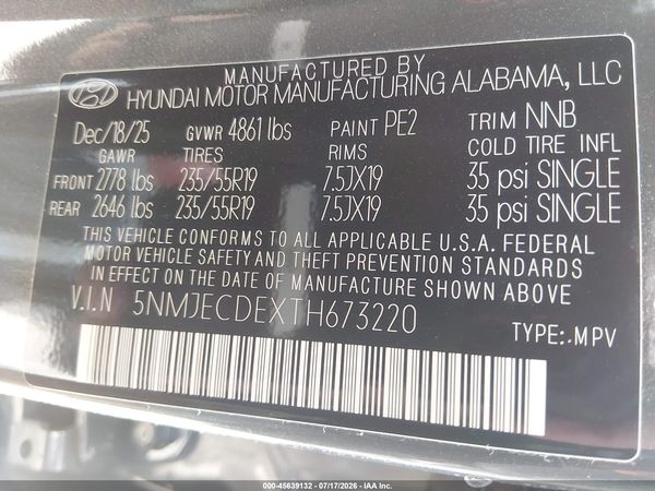 2026 HYUNDAI TUCSON LIMITED