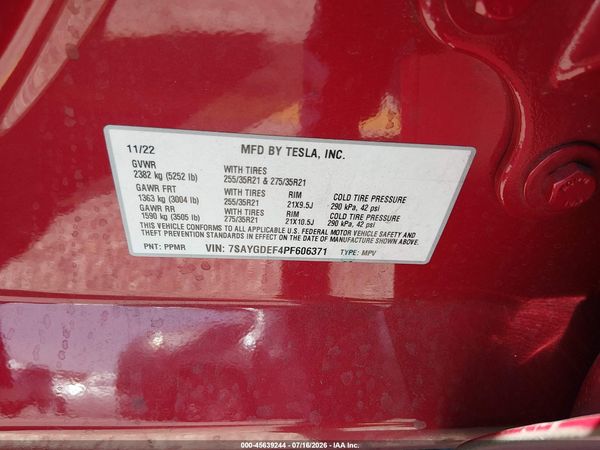 2023 TESLA MODEL Y