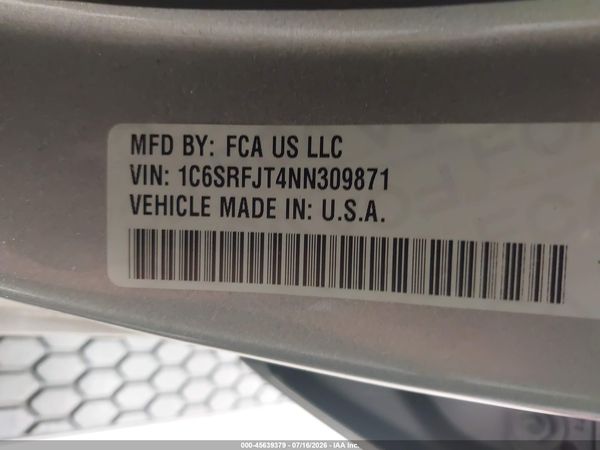 2022 RAM 1500 LARAMIE  4X4 5'7 BOX