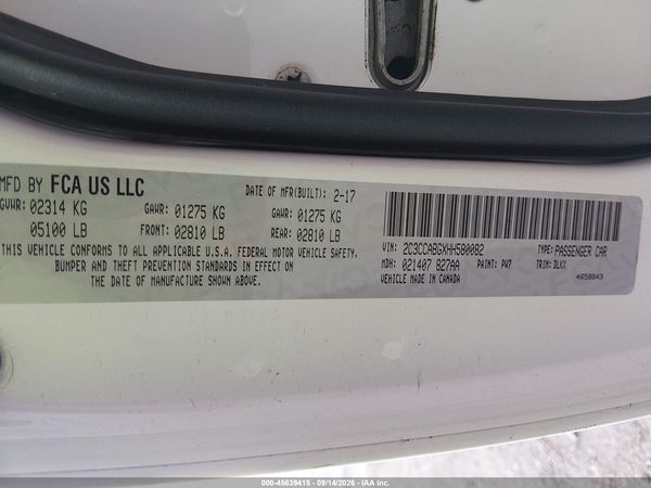 2017 CHRYSLER 300 300S ALLOY EDITION