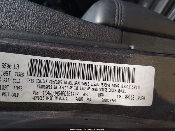 2015 DODGE DURANGO SXT