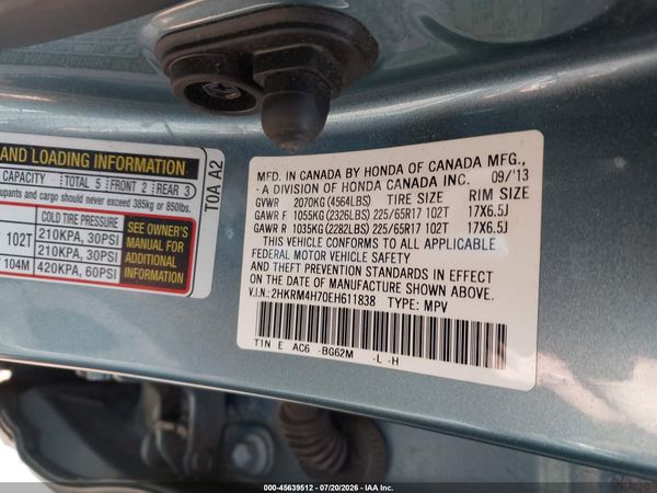2014 HONDA CR-V EX-L