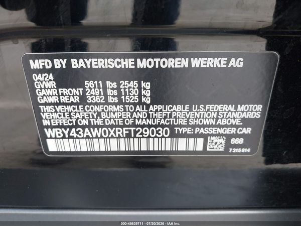 2024 BMW I4 GRAN COUPE EDRIVE35