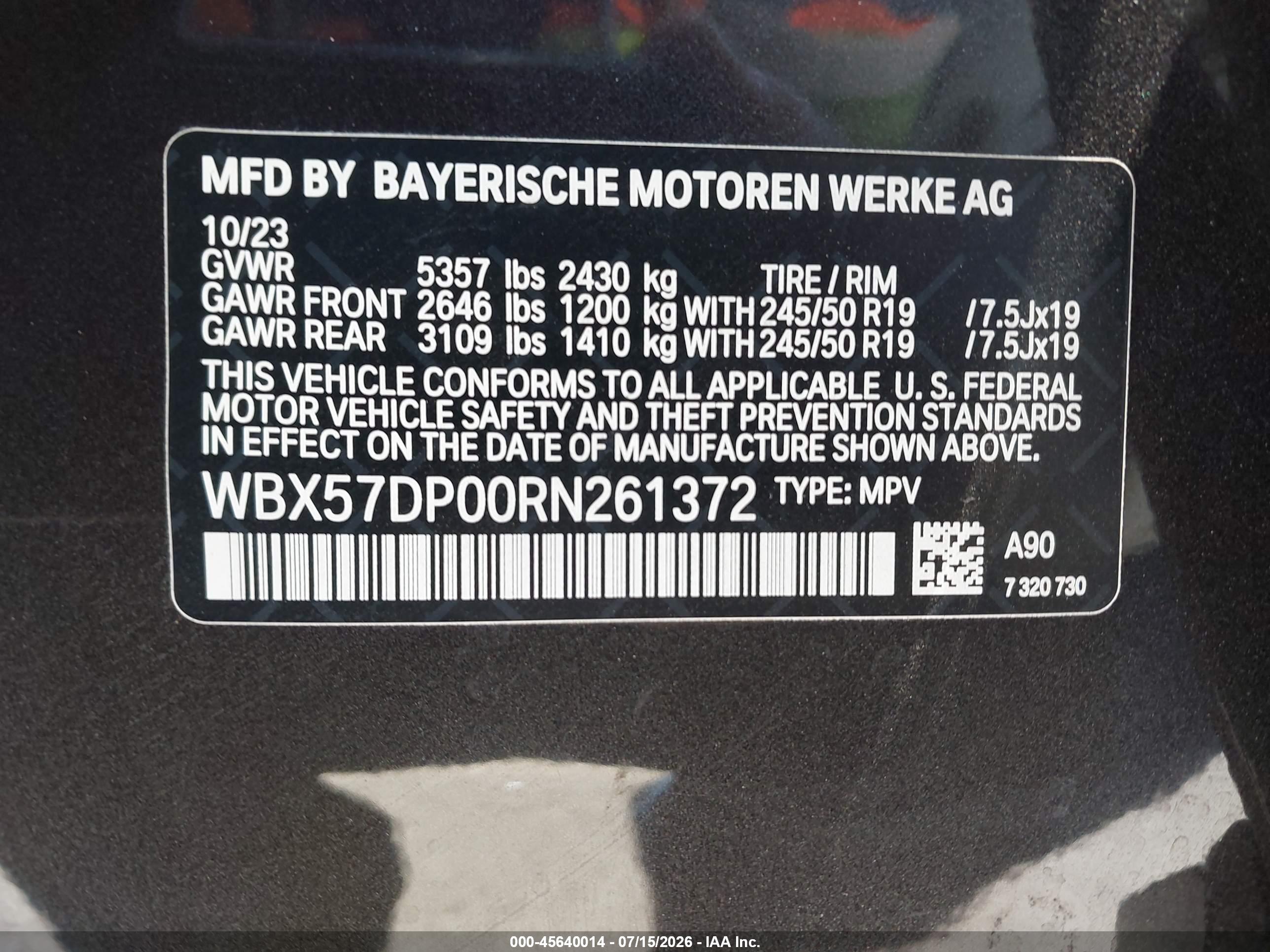 2024 BMW X3 XDRIVE30I