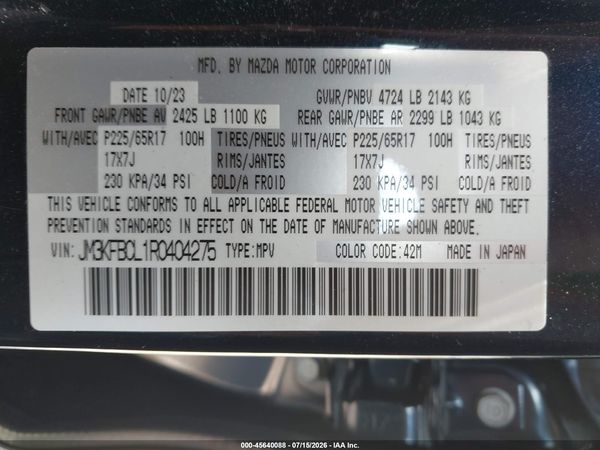 2024 MAZDA CX-5 2.5 S PREFERRED