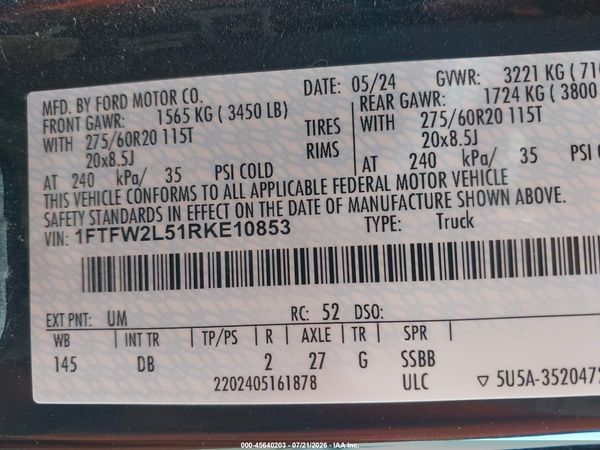 2024 FORD F-150 STX