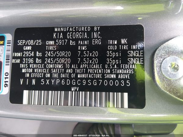 2025 KIA TELLURIDE S