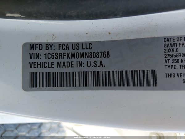 2021 RAM 1500