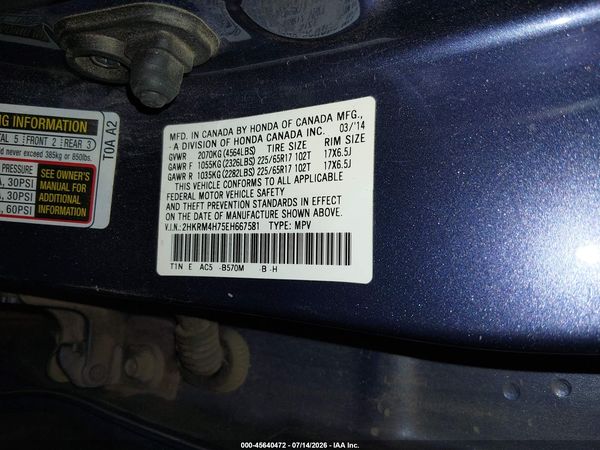 2014 HONDA CR-V EX-L