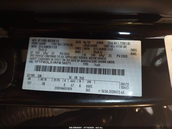 2024 FORD F-150 XLT
