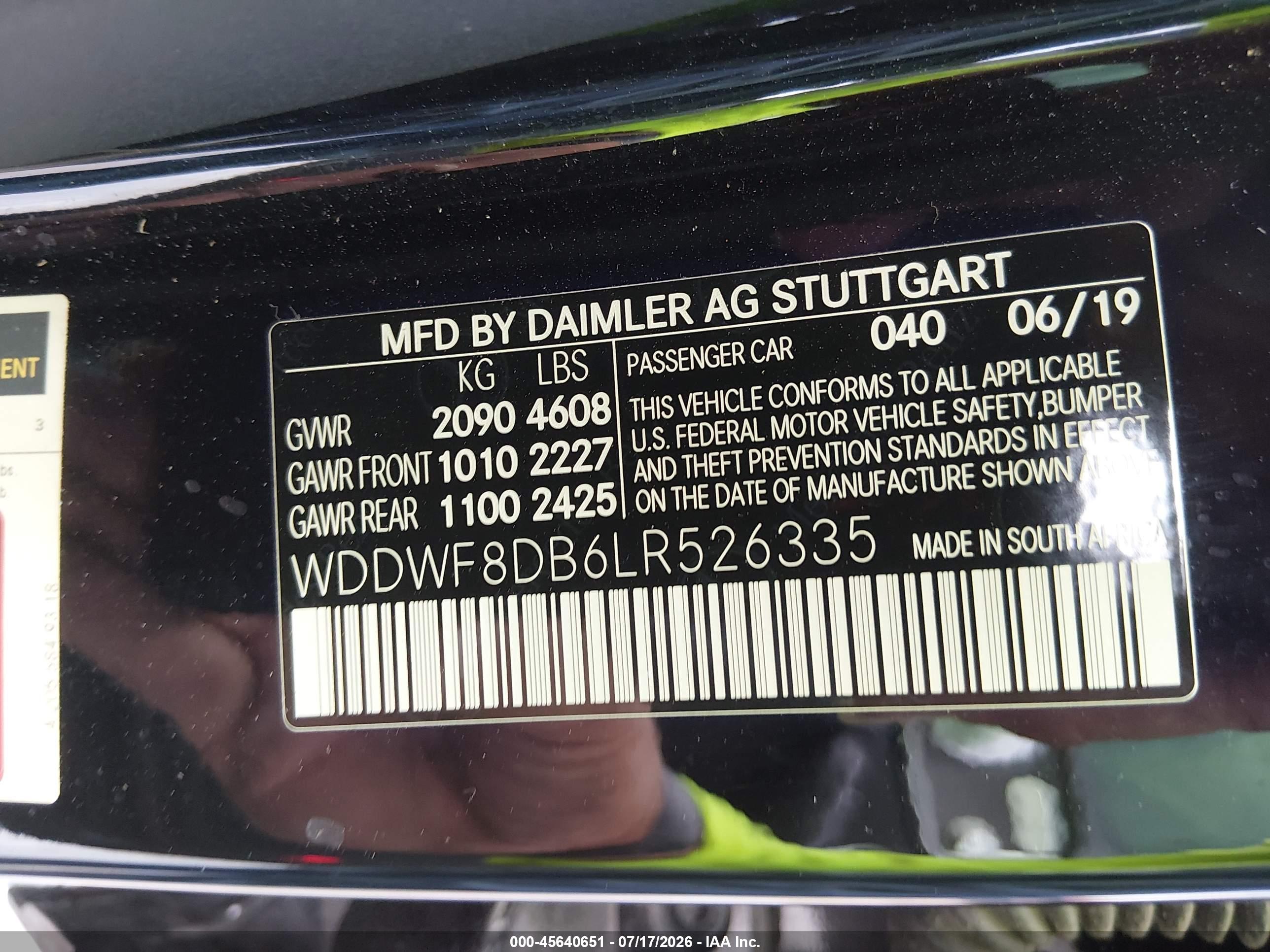 2020 MERCEDES-BENZ C 300 C300