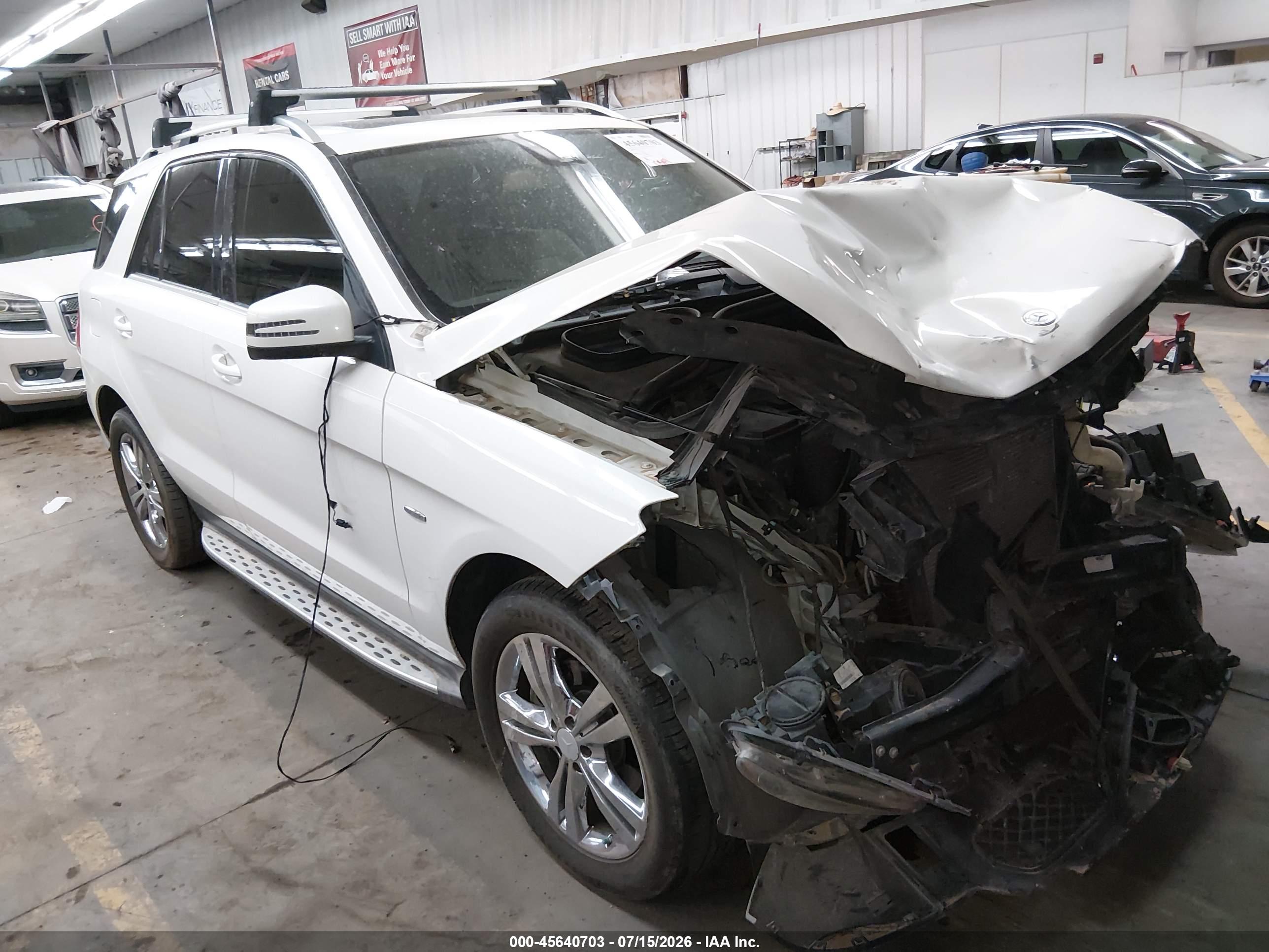 2012 MERCEDES-BENZ ML 350 4MATIC