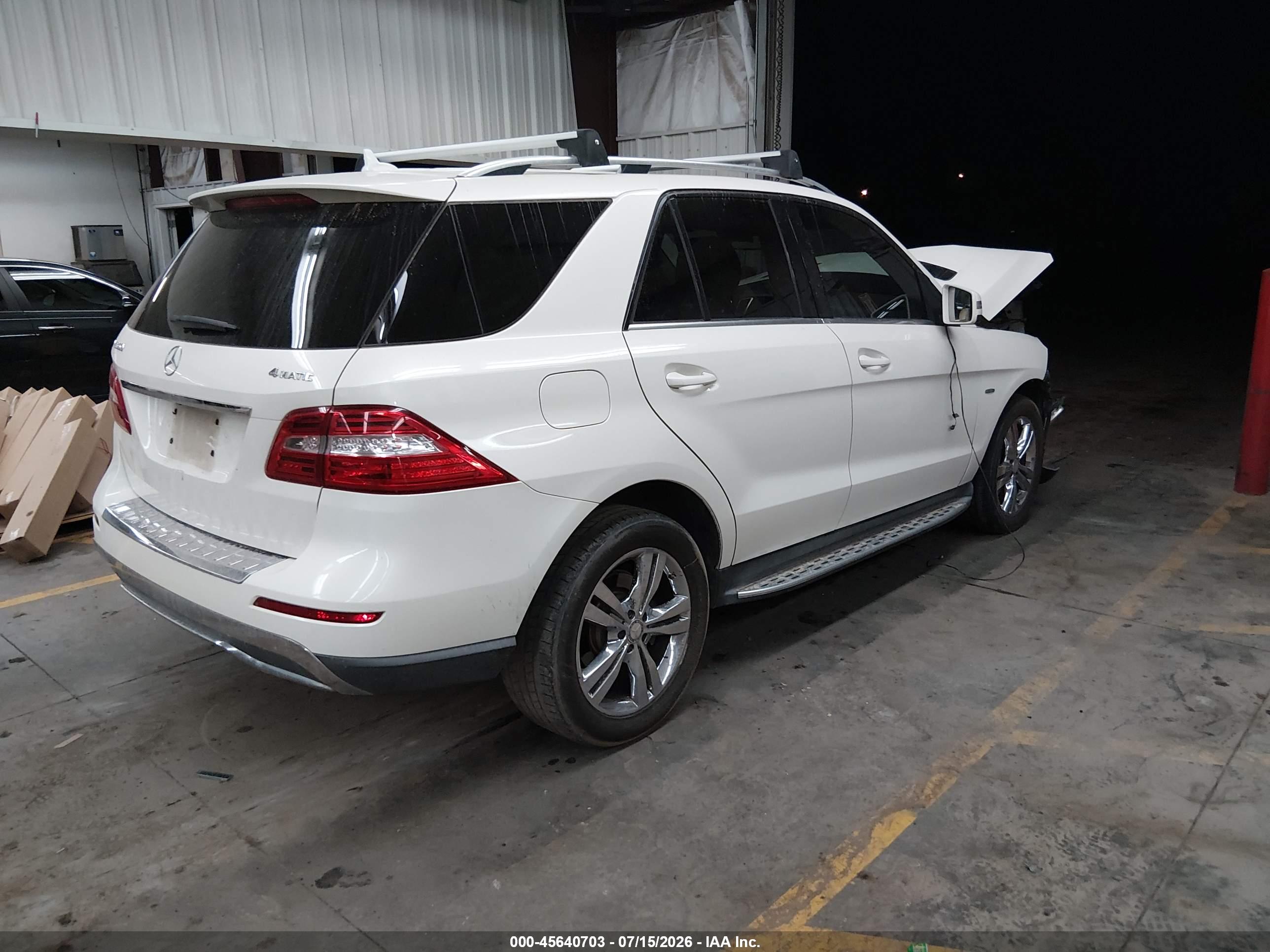 2012 MERCEDES-BENZ ML 350 4MATIC