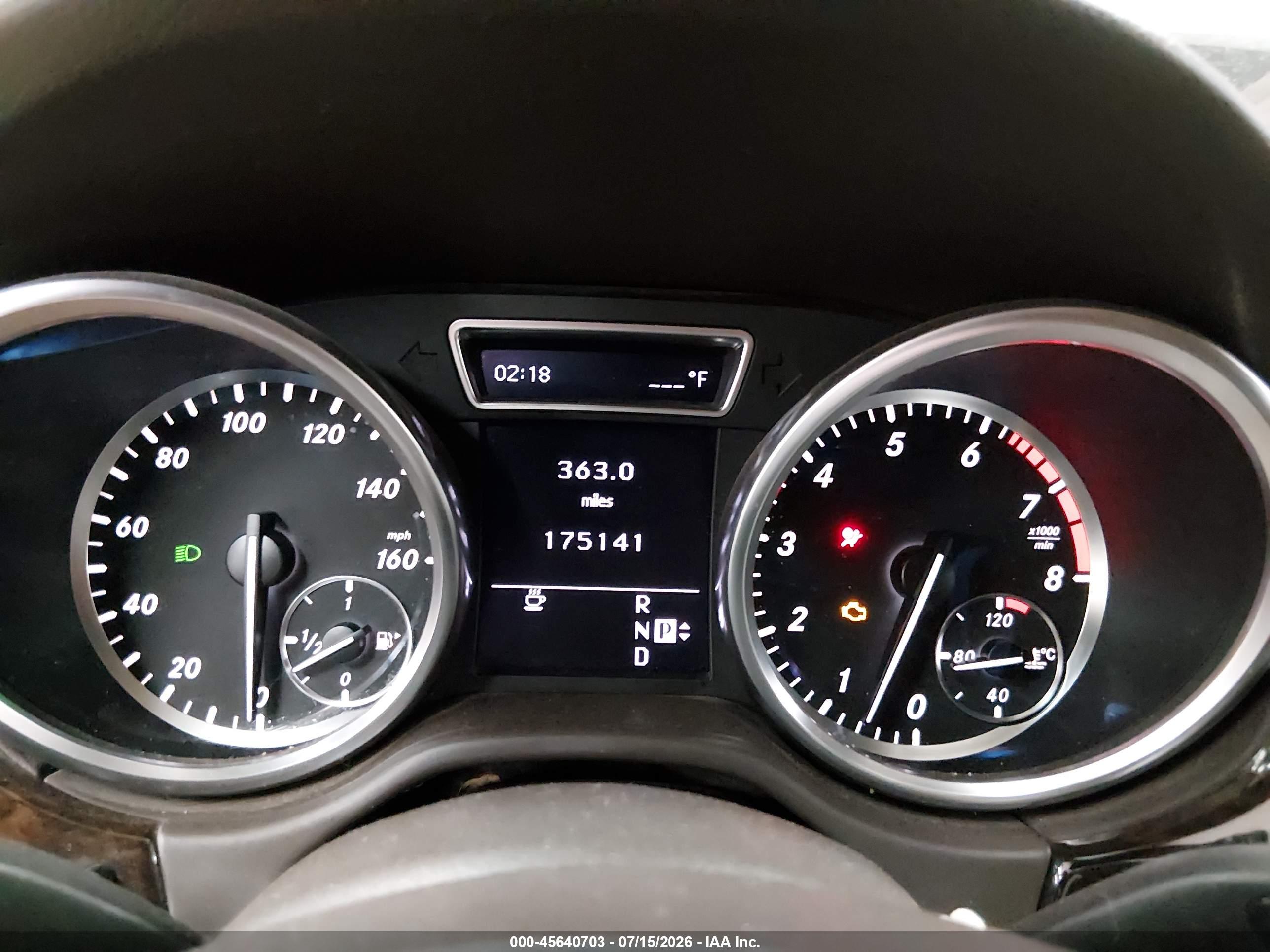 2012 MERCEDES-BENZ ML 350 4MATIC