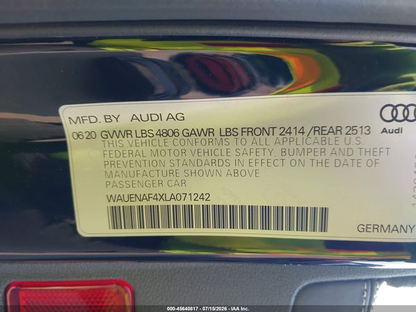 2020 AUDI A4
