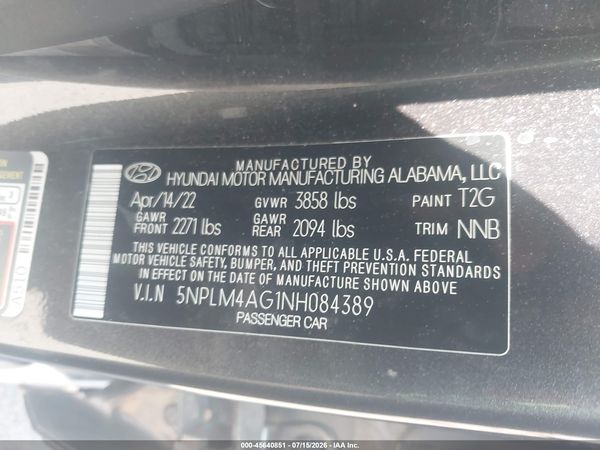 2022 HYUNDAI ELANTRA SEL