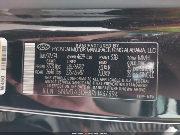 2024 HYUNDAI TUCSON SE