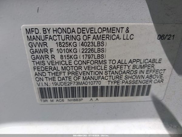 2021 ACURA ILX