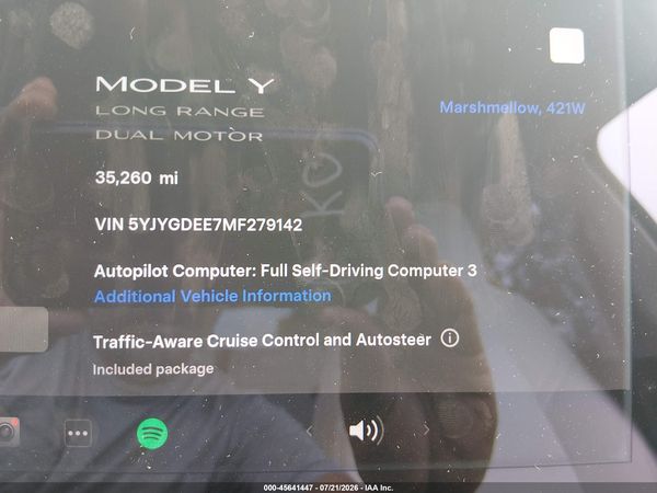 2021 TESLA MODEL Y
