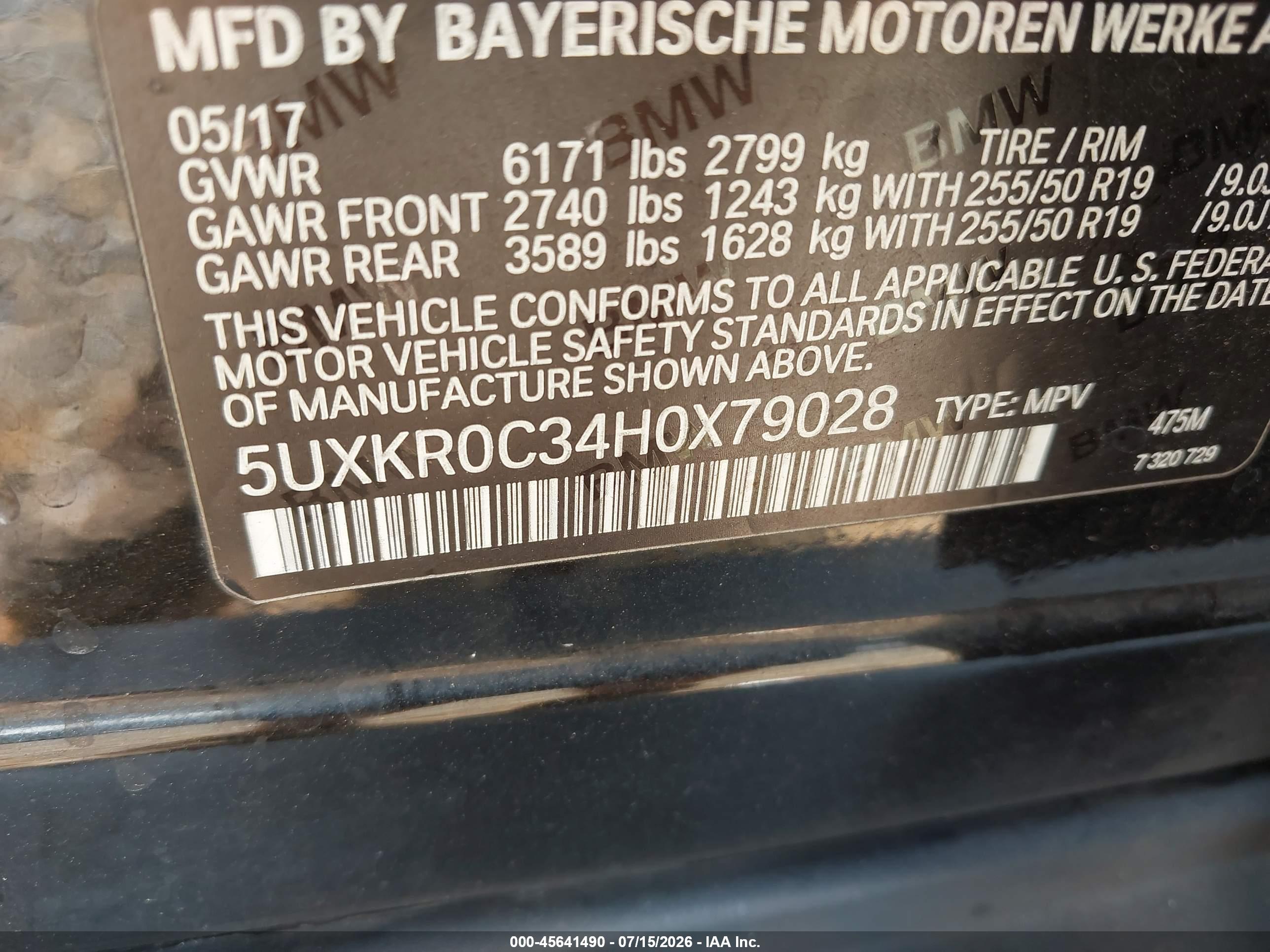 2017 BMW X5 XDRIVE35I