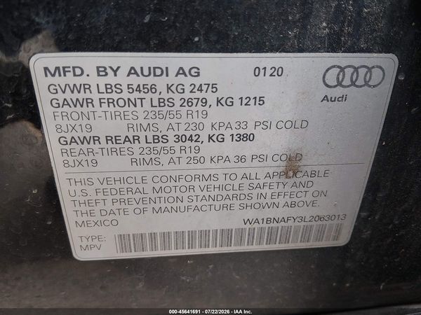 2020 AUDI Q5