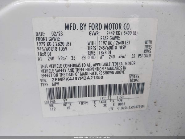 2023 FORD EDGE SEL/ST-LINE