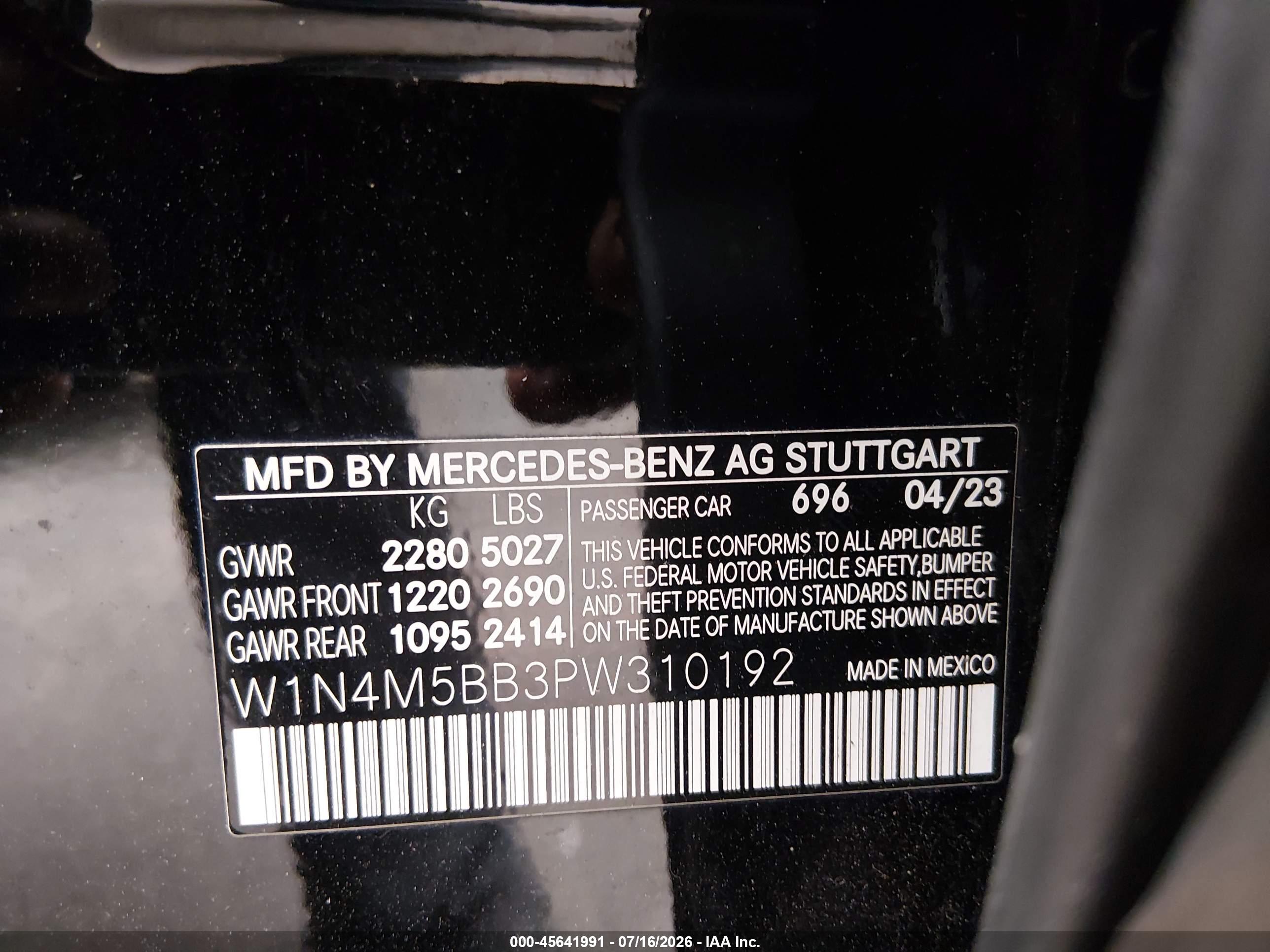 2023 MERCEDES-BENZ AMG GLB 35 4MATIC