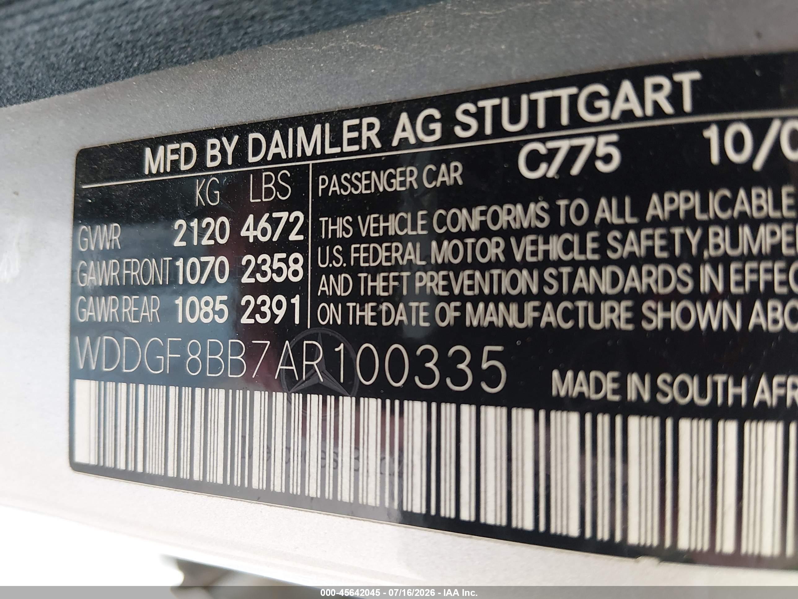 2010 MERCEDES-BENZ C 300 C300 4-MATIC
