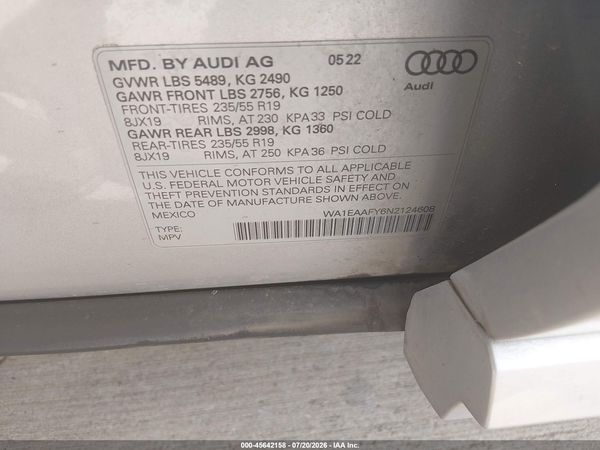 2022 AUDI Q5