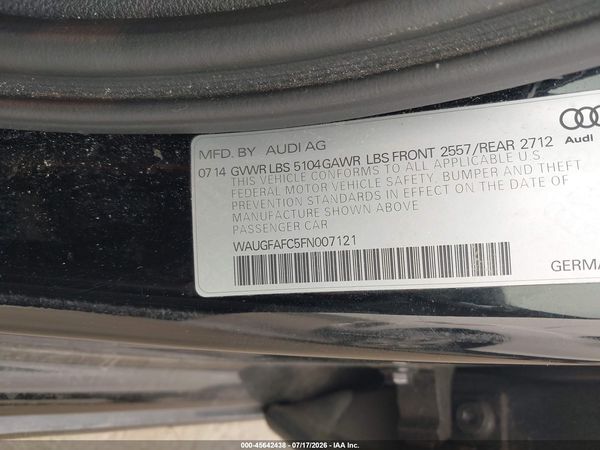 2015 AUDI A6 2.0T PREMIUM