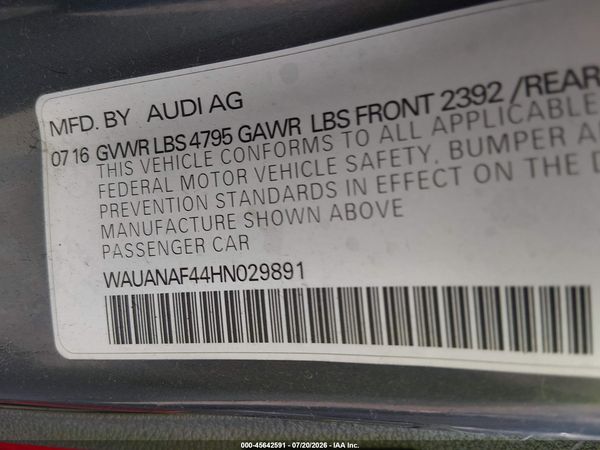 2017 AUDI A4 PREMIUM