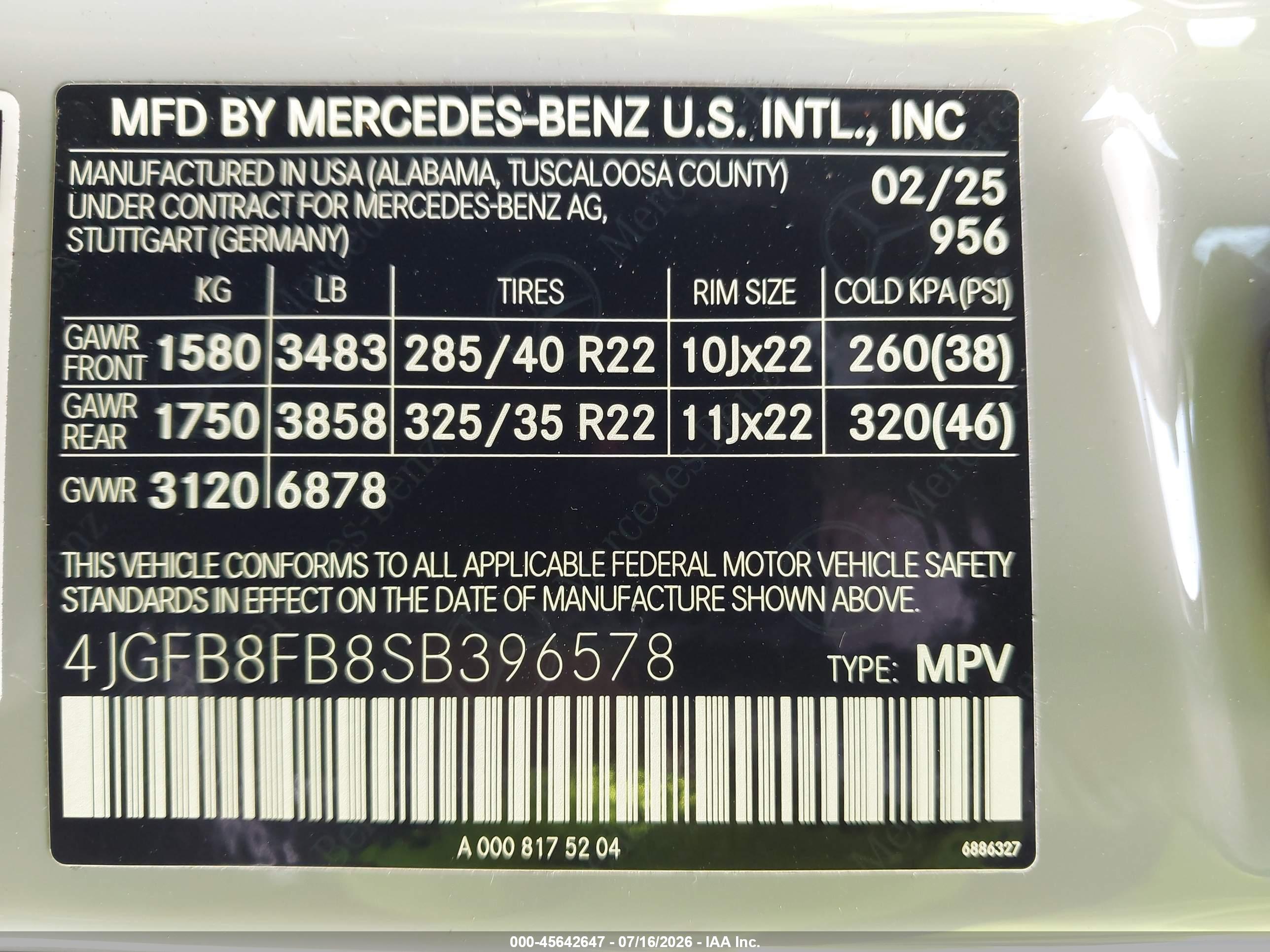 2025 MERCEDES-BENZ GLE 580 4MATIC