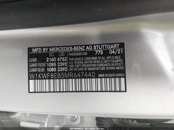 2021 MERCEDES-BENZ C 300 4MATIC