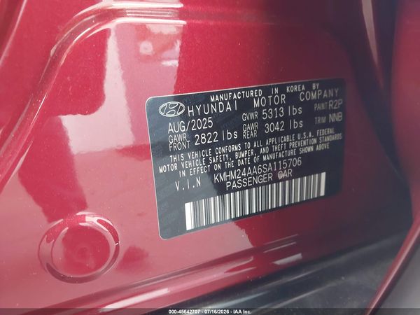 2025 HYUNDAI IONIQ 6 SE